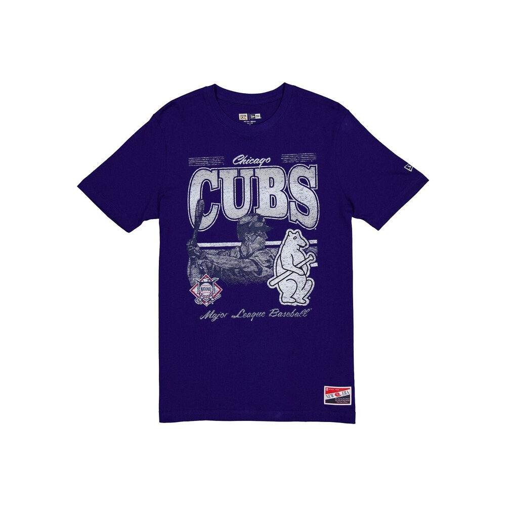 New Era Chicago Cubs Throwback Distress T-Shirt - Size S